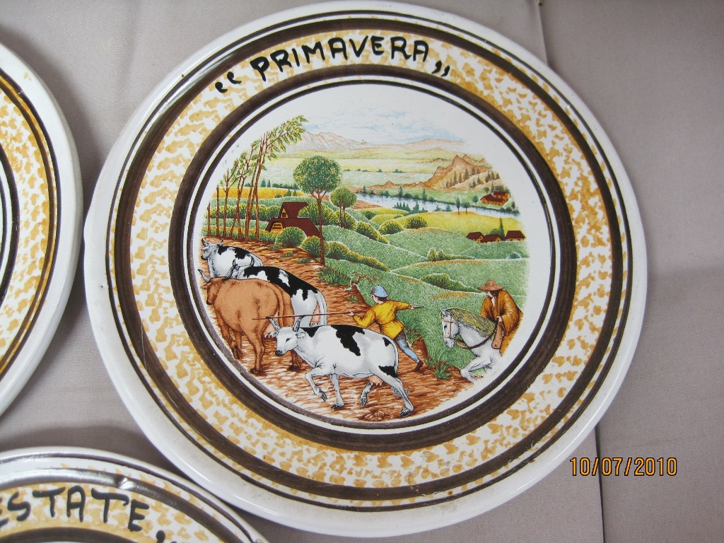 Four Italian "Season" Decorative Plates InstAppraisal